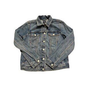 Gap Women's Denim Distressed Jean Jacket - Size Small - Like New!
